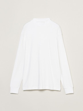 Men's souffle cotton mock neck 詳細画像