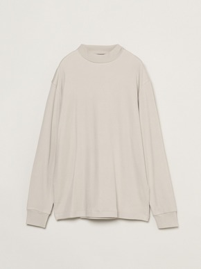 Men's souffle cotton mock neck 詳細画像