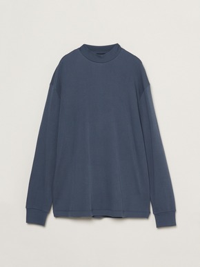 Men's souffle cotton mock neck 詳細画像