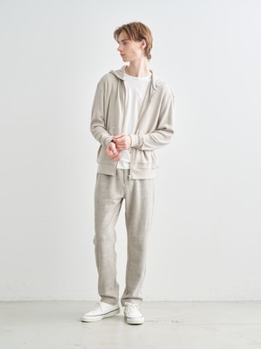 Men's souffle cotton zip hoody 詳細画像