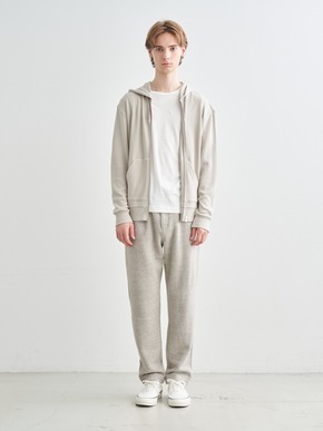 Men's souffle cotton zip hoody 詳細画像