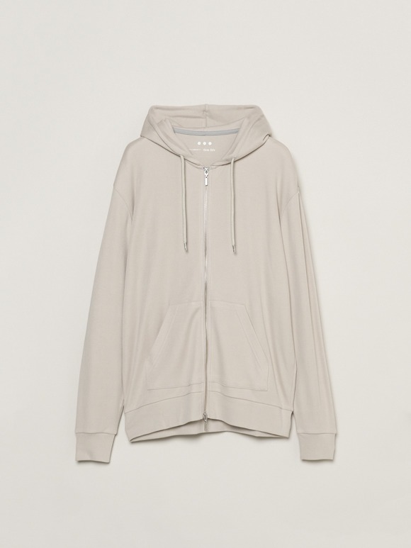 Men's souffle cotton zip hoody