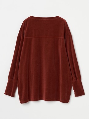 Compact velour loose top 詳細画像