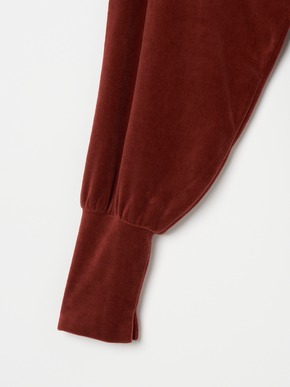 Compact velour loose top 詳細画像
