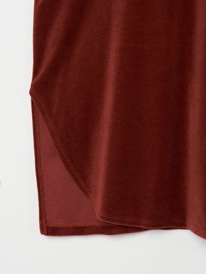 Compact velour loose top 詳細画像