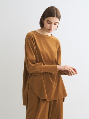 Compact velour loose top 詳細画像