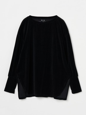 Compact velour loose top 詳細画像