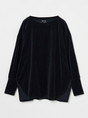 Compact velour loose top 詳細画像