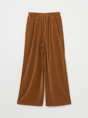 Compact velour pants 詳細画像