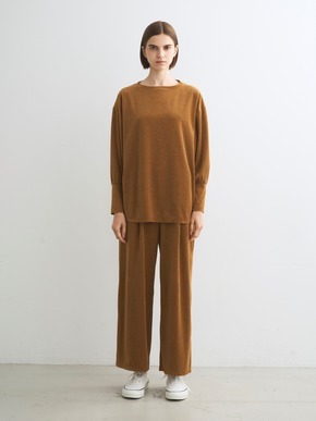 Compact velour pants 詳細画像