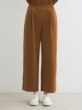 Compact velour pants 詳細画像