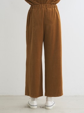 Compact velour pants 詳細画像