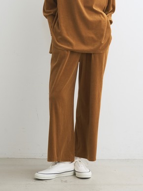 Compact velour pants 詳細画像