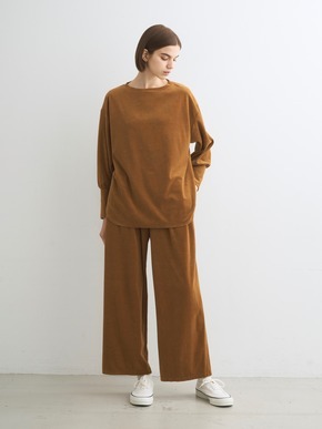 Compact velour pants 詳細画像