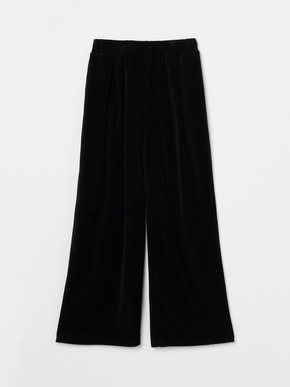 Compact velour pants 詳細画像