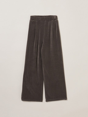 Compact velour pants 詳細画像