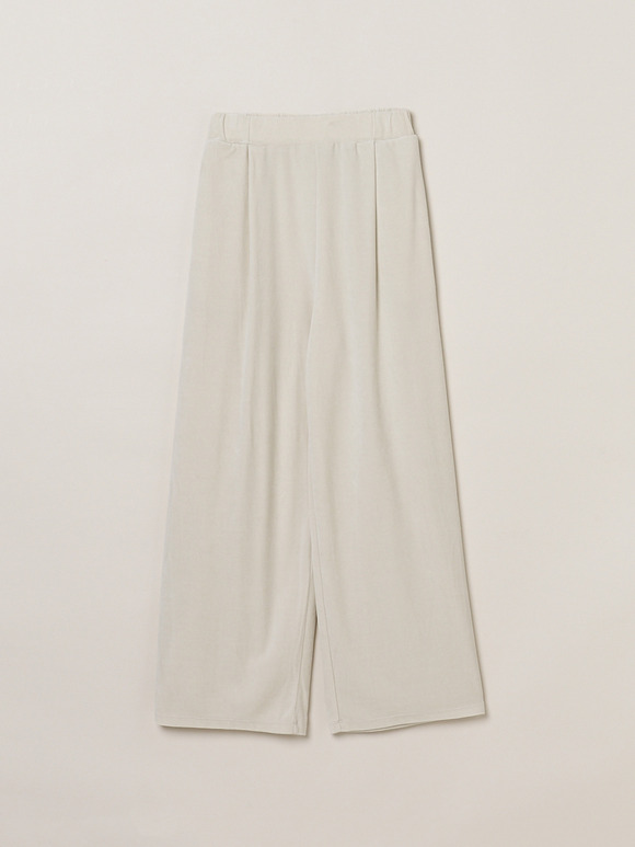 Compact velour pants