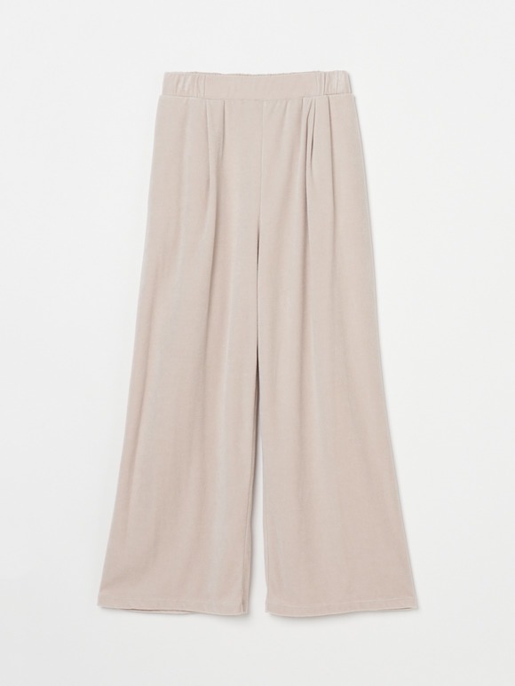 Compact velour pants