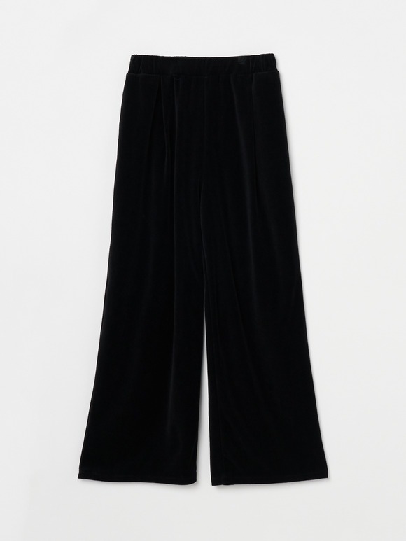 Compact velour pants