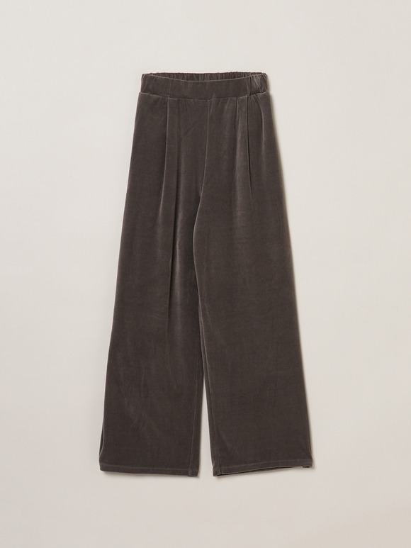 Compact velour pants