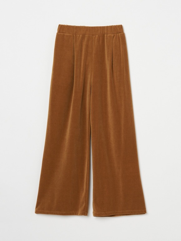 Compact velour pants