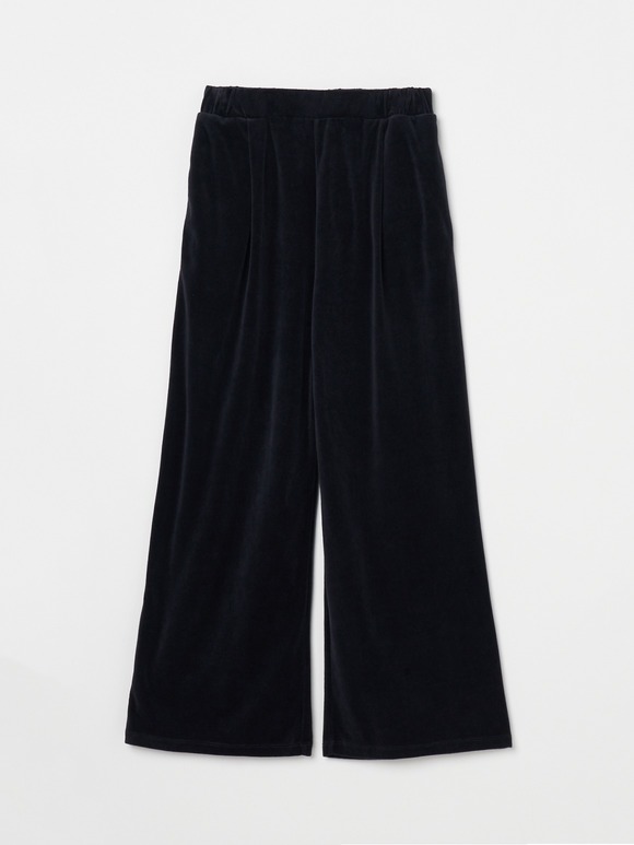 Compact velour pants