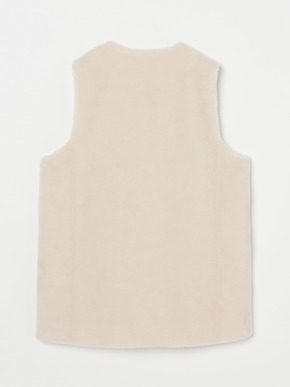 Wool boa vest 詳細画像