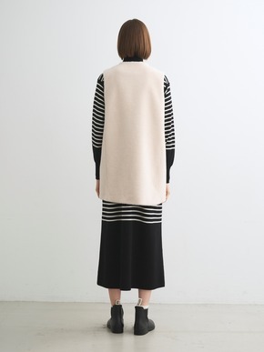 Wool boa vest 詳細画像