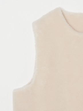 Wool boa vest 詳細画像