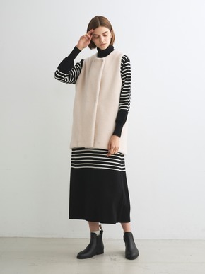 Wool boa vest 詳細画像