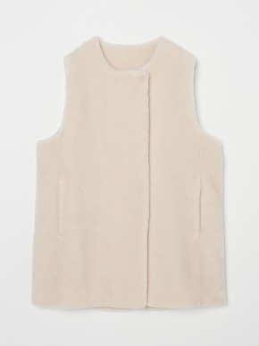 Wool boa vest 詳細画像