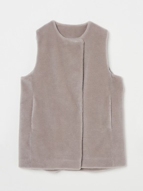 Wool boa vest 詳細画像
