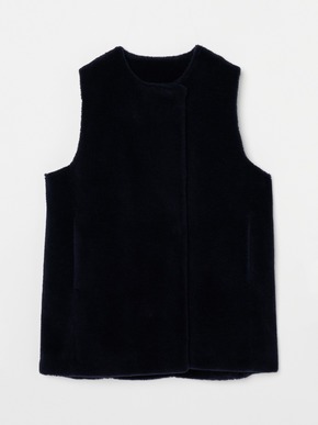 Wool boa vest 詳細画像