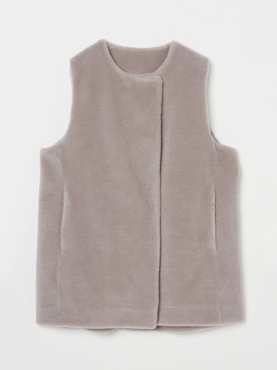 Wool boa vest 詳細画像 grey 1