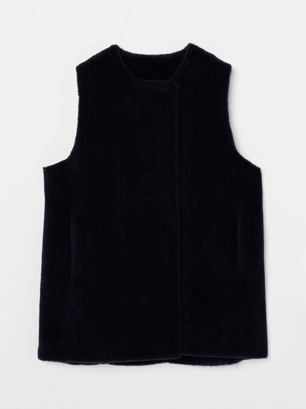 Wool boa vest｜スリードッツ オフィシャルオンラインショップ