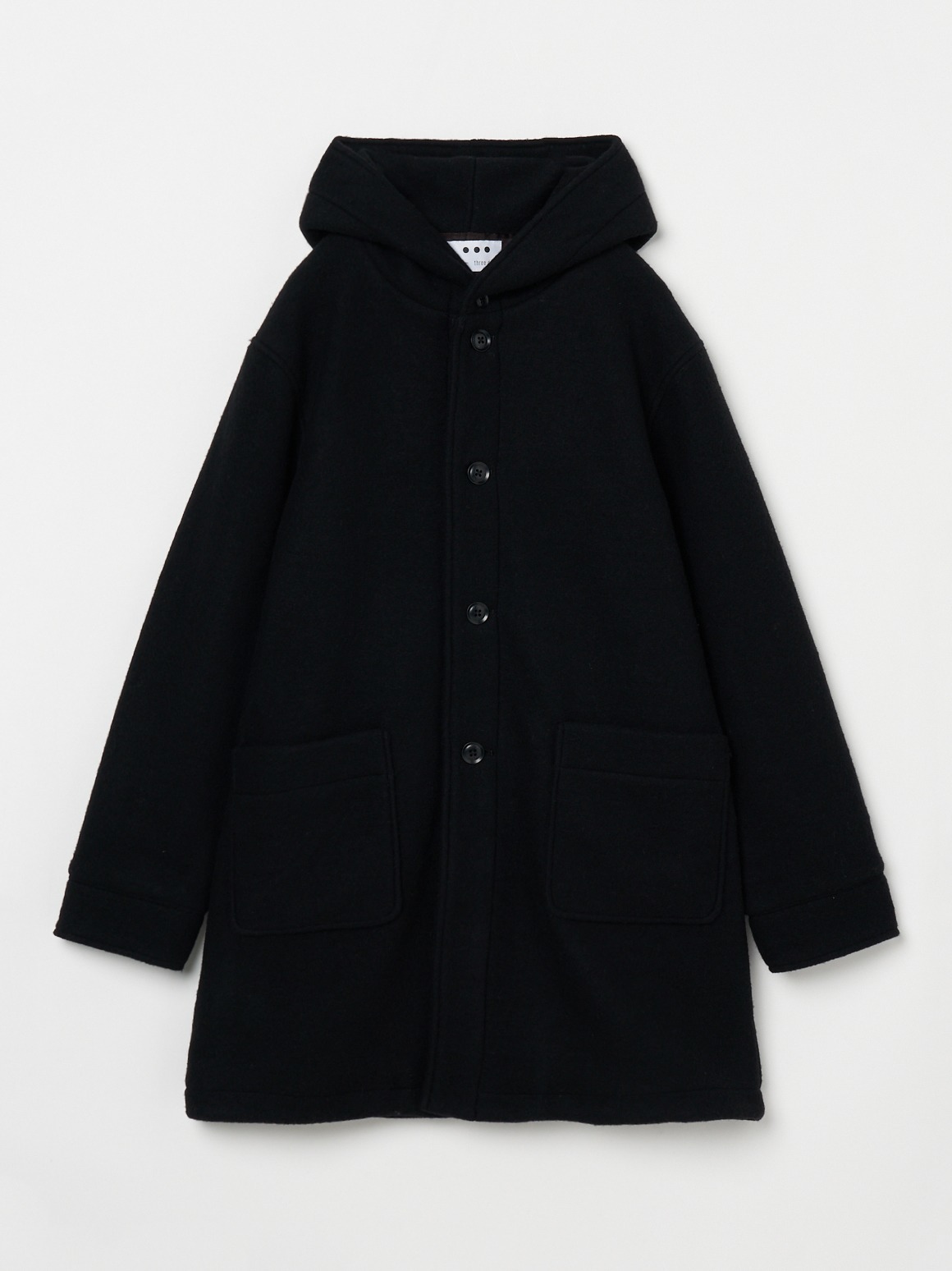 Men s wool fleece hooded coat