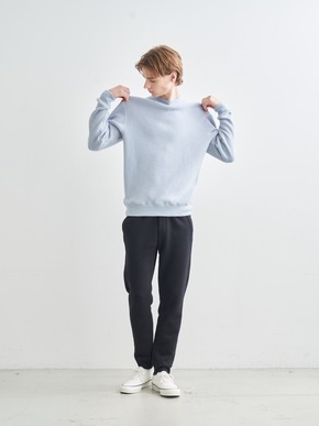 Men's wool waffle l/s mock neck 詳細画像