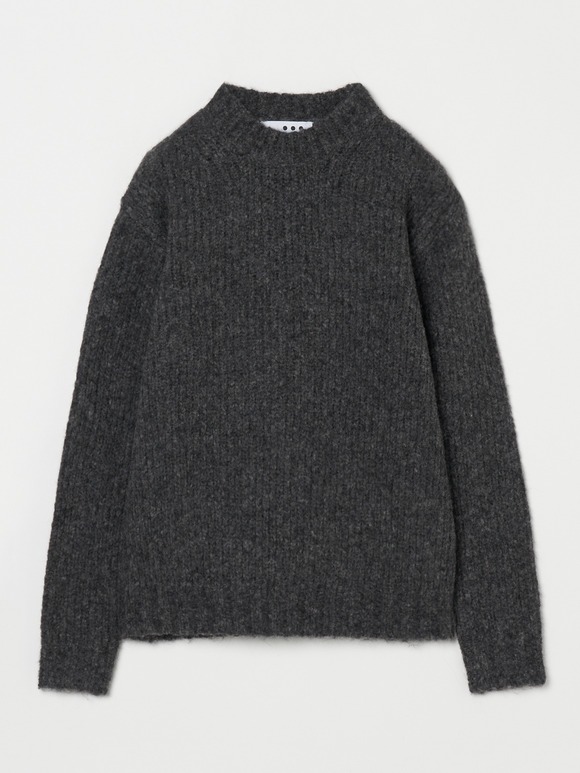 Men's shaggy sweater crew neck