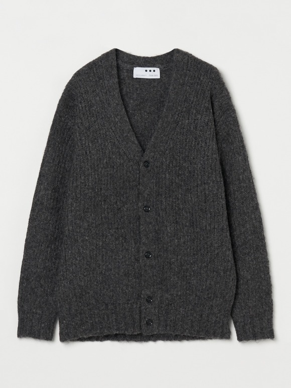 Men's shaggy v neck cardigan