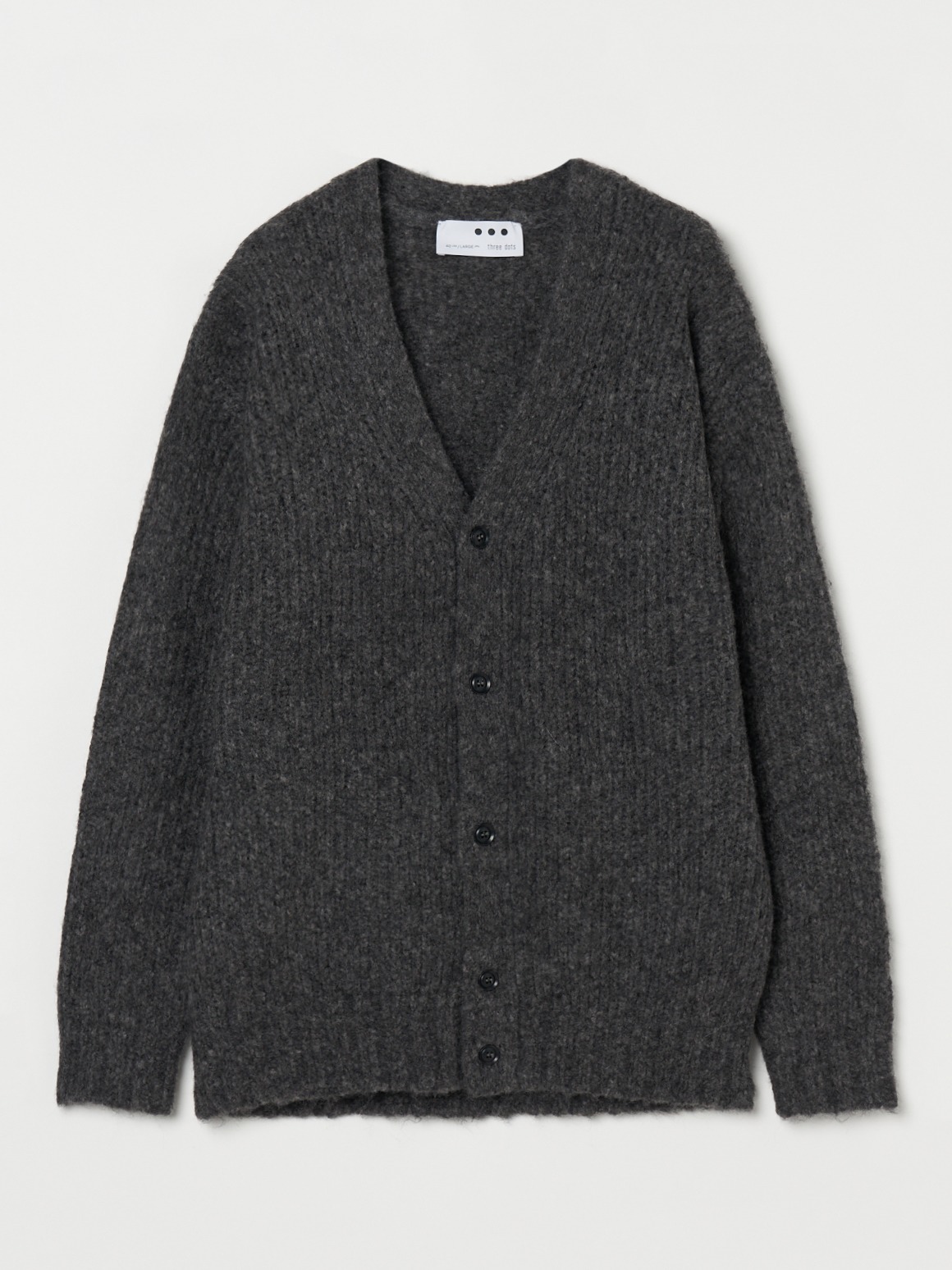 Men's shaggy v neck cardigan｜スリードッツ オフィシャル 