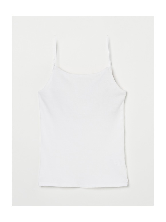 Cotton rib bra camisole
