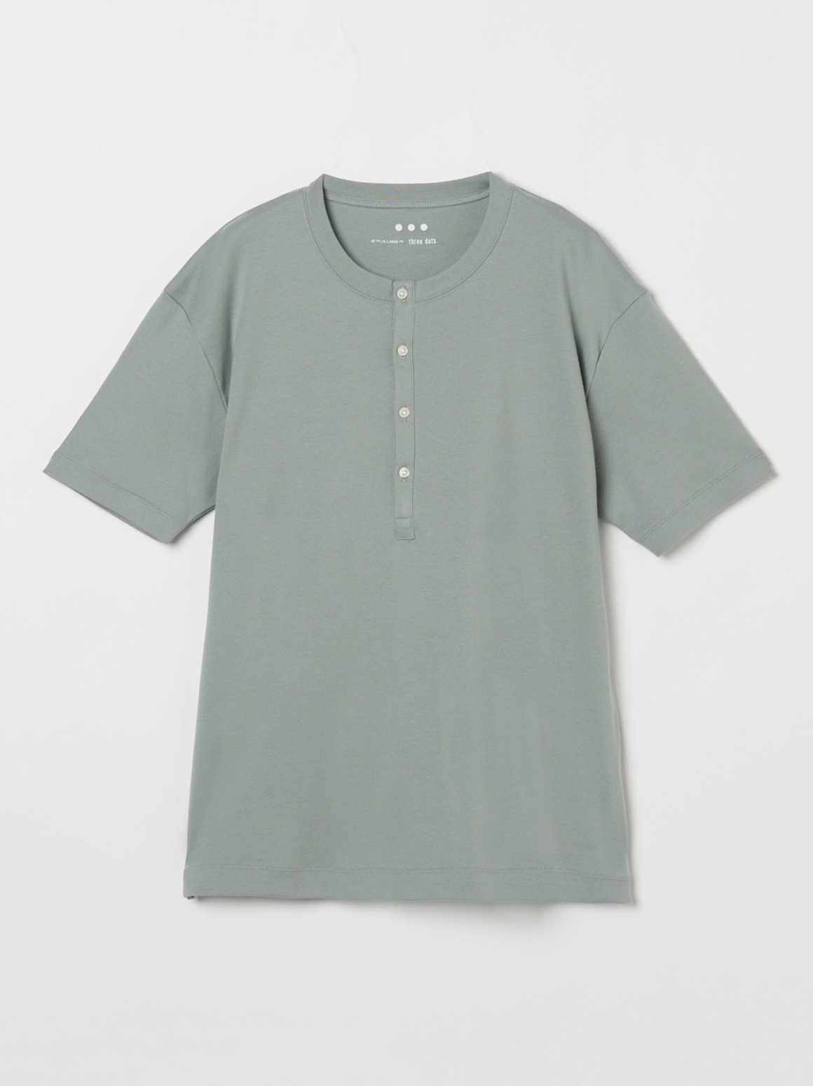 Men's organic cottonknits henley｜スリードッツ オフィシャル