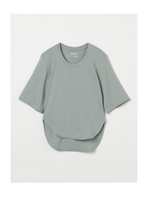 Organic cotton knit half slv tee 詳細画像