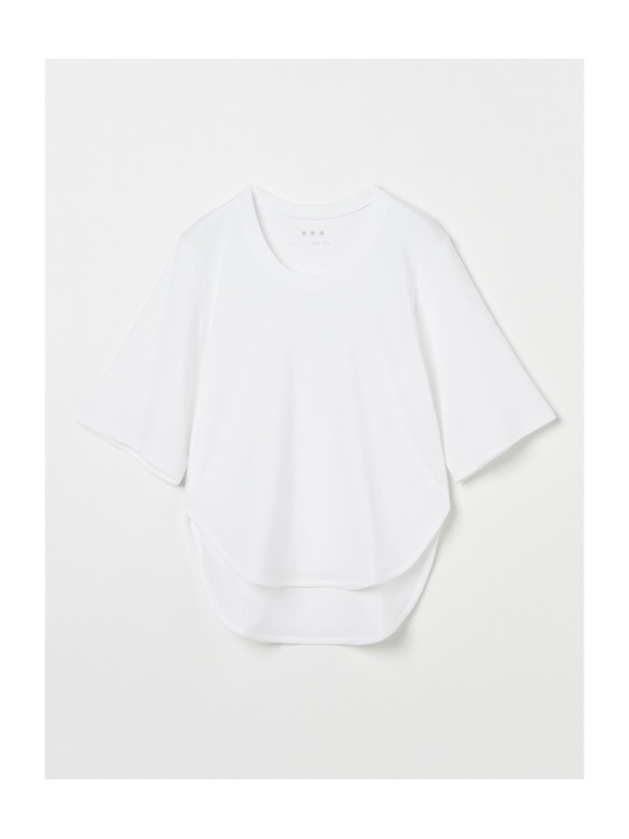 Organic cotton knit half slv tee