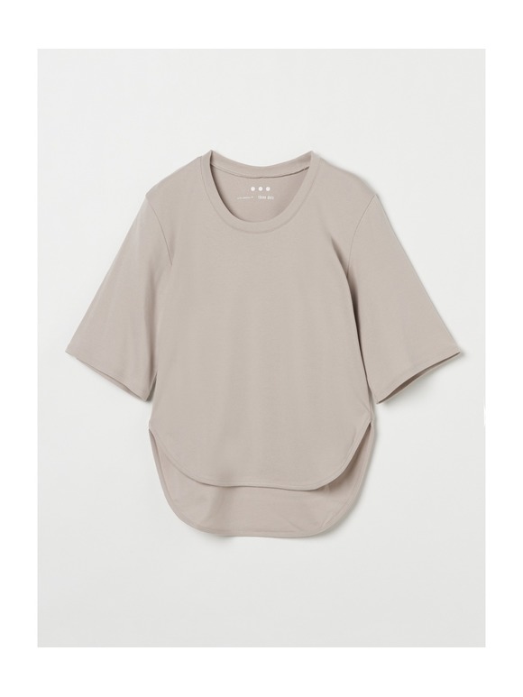 Organic cotton knit half slv tee