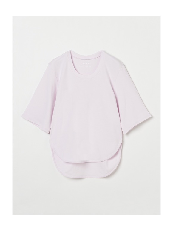 Organic cotton knit half slv tee