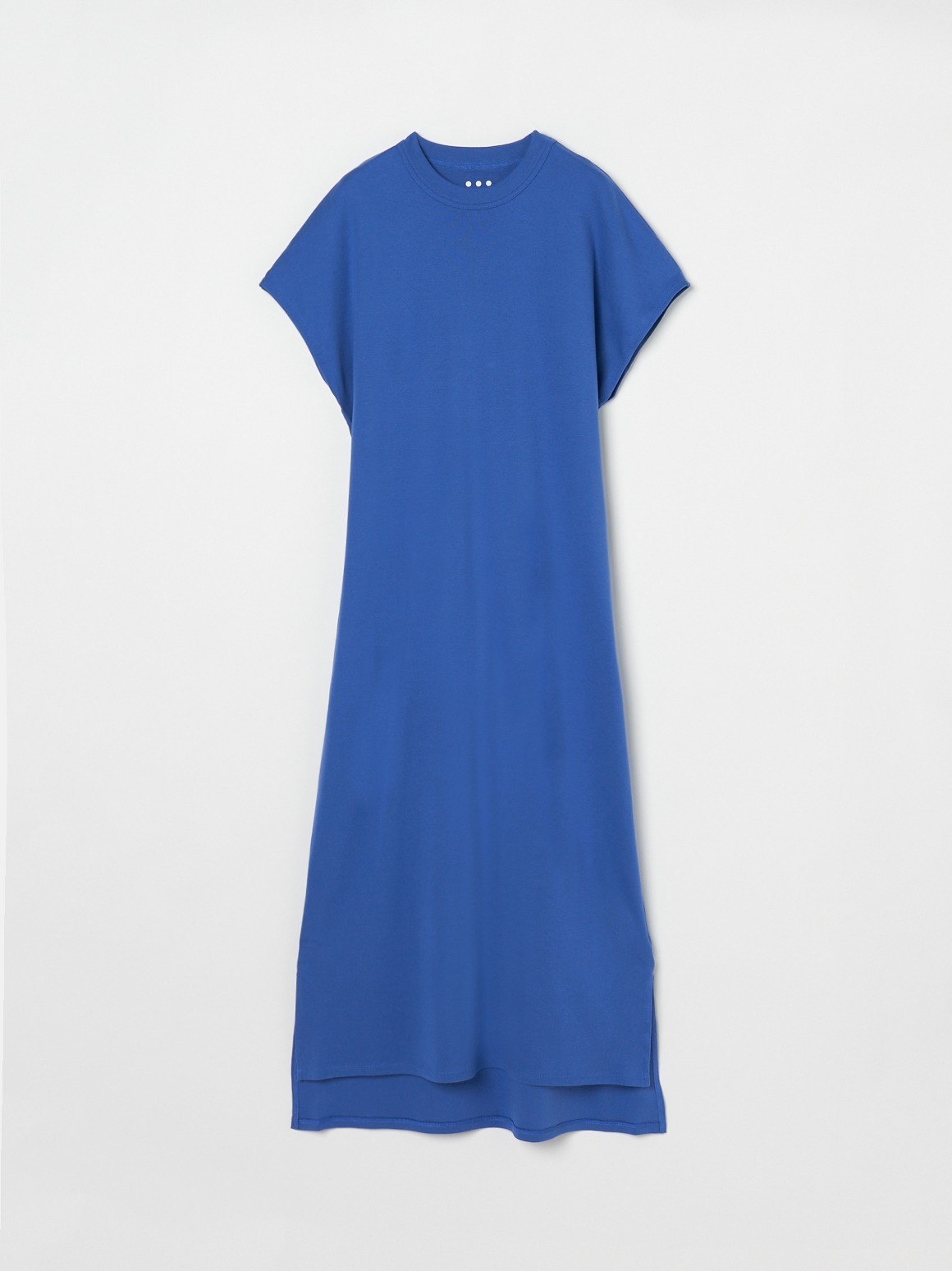 x RIKACO Organic cotton knit Tshirt dress 詳細画像 surf blue 2