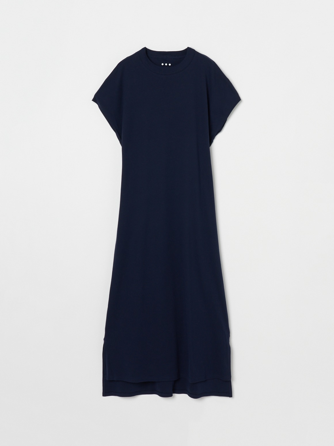 x RIKACO Organic cotton knit Tshirt dress 詳細画像 navy 1