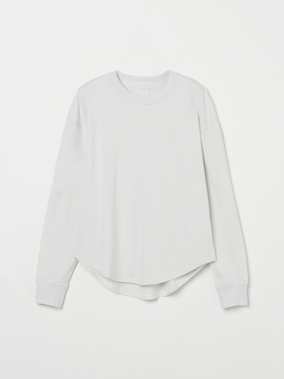 Sanded jersey long t-shirt