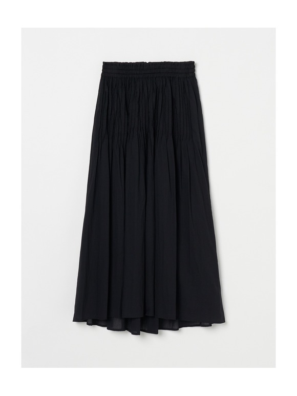 Cotton loan pintuck skirt